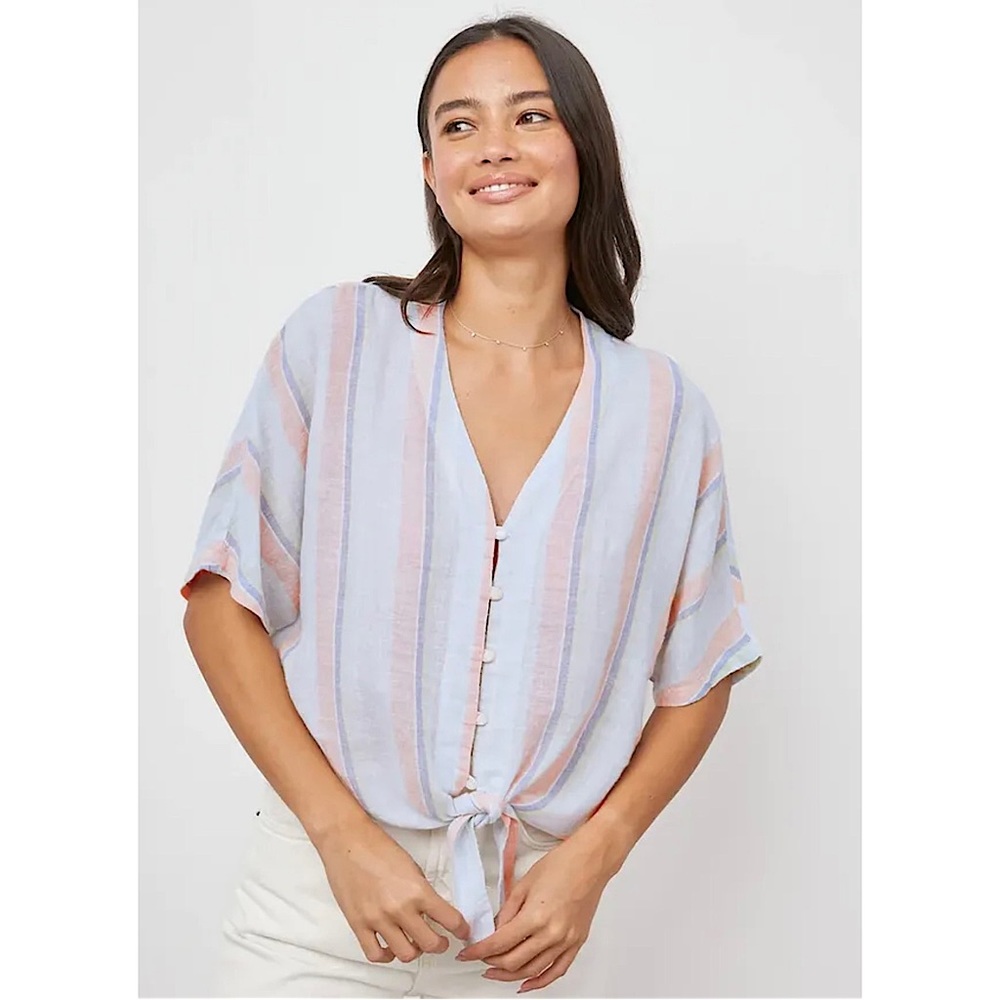 Rails NWT Thea Linen Blend Top | Size Small